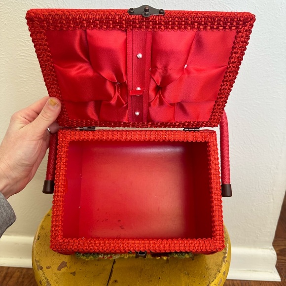 jcpenney Bags Vintage 96s Sewing Box Purse Handbag Mid Mod